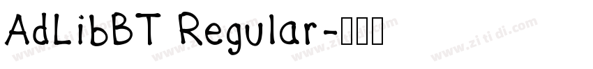 AdLibBT Regular字体转换